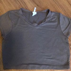 Brown Crop Top